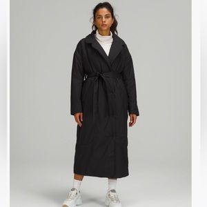 Lululemon Insulated Trench full length jacket size 12